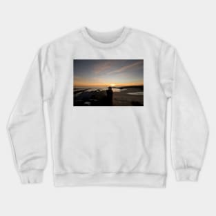 Cullercoats Lifeboat Station at dawn Crewneck Sweatshirt